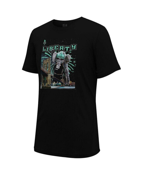 Men's and Women's Black New York Liberty Mascot Mania T-shirt