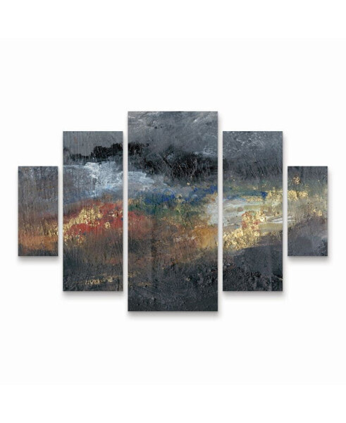 Joyce Combs Mountains in the Mist III Multi Panel Art Set Large Diamond - 19" x 41.5"
