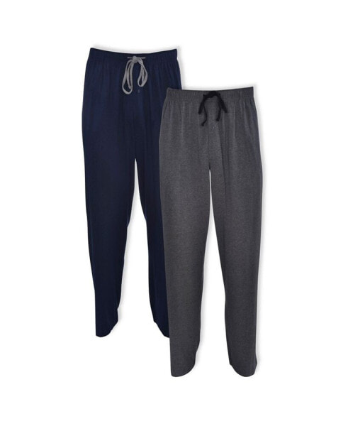 Men's Big and Tall Knit Sleep Pants, Pack of 2