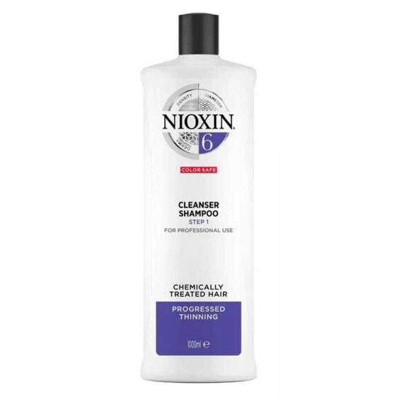 Nioxin System 6 Cleanser Shampoo Шампунь. придающий объем химически обработанным очень ослабшим волосам 1000 мл