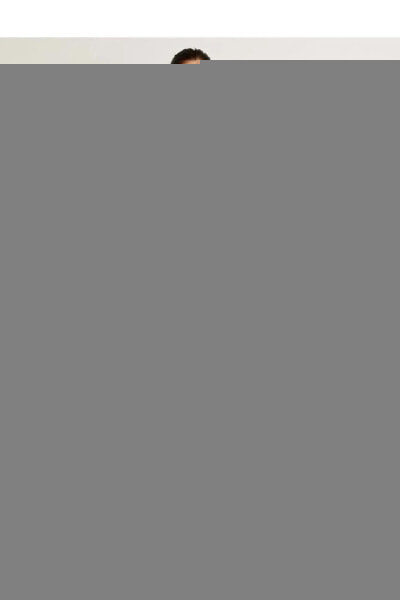 X Melis Ağazat - Çiçekli Mini Şort Yüksek Bel Cepli 4SAK40180EW Turuncu Desenli