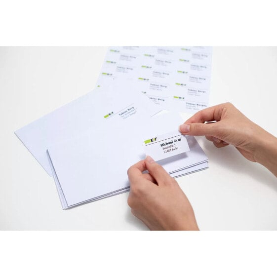 HERMA Labels Premium A4 25.4x10 mm white paper matt 4725 pcs. - White - Self-adhesive printer label - A4 - Paper - Laser/Inkjet - Permanent