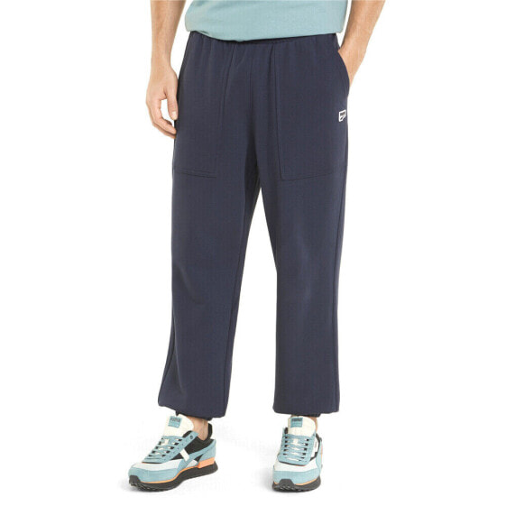Puma Downtown Sweatpants Tr Mens Blue Casual Athletic Bottoms 533679-43