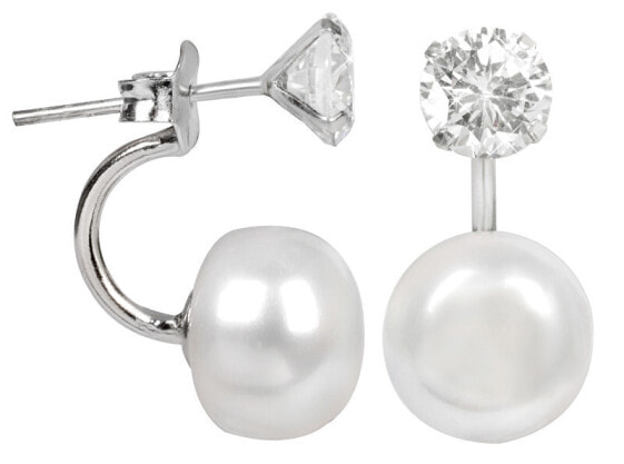 Серьги JwL Luxury Pearls Crystal Harmony