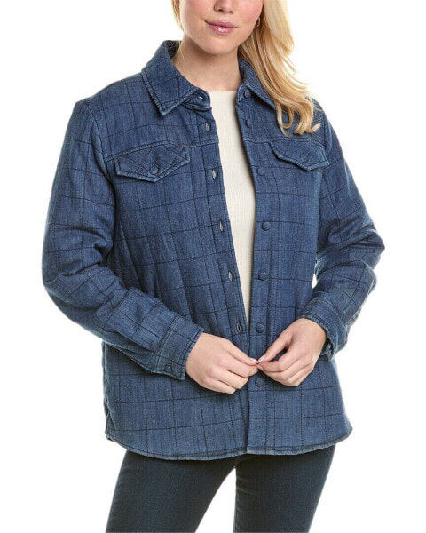 Jones New York Quilted Button Front Jacket Women's