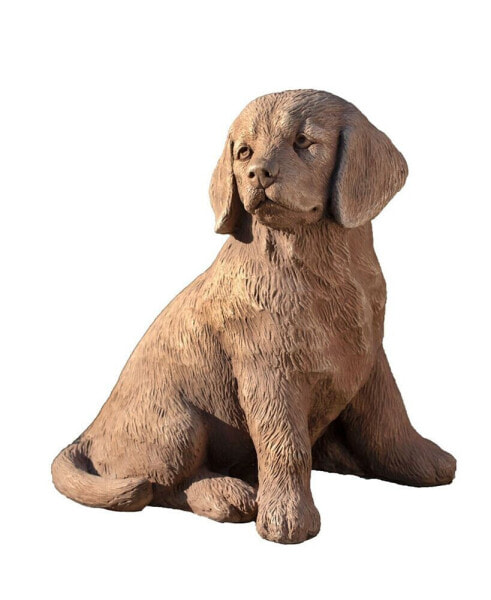 Садовая статуя щенка золотистого ретривера Campania International