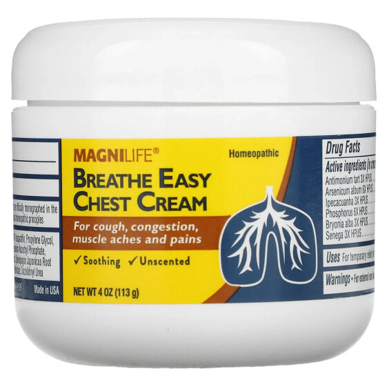 Крем для груди без отдушки MagniLife Breathe Easy 113 г