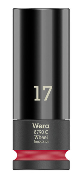 Wera 8790 C, Impact socket, Black, 1 head(s), 1/2", Metric, 17 mm