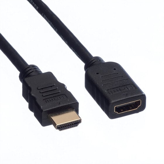 Черный переходник HDMI Value HDMI Type A Standard 1.5 метра - 3840 x 2160 пикселей