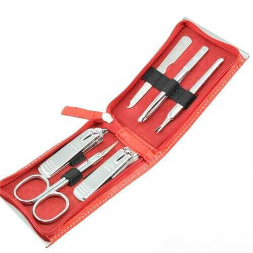 Manicure set Red - 6 tools