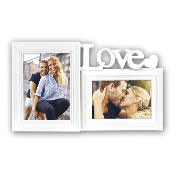 Zep CARACAS WHITE - Cardboard - Plastic - White - Multi picture frame - Wall - 10 x 15 cm - Rectangular