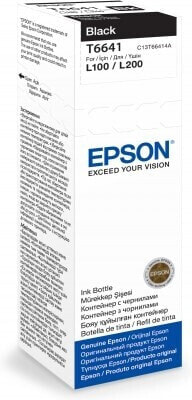 Черные чернила на основе пигмента Epson T6641 70 мл - 1 шт.