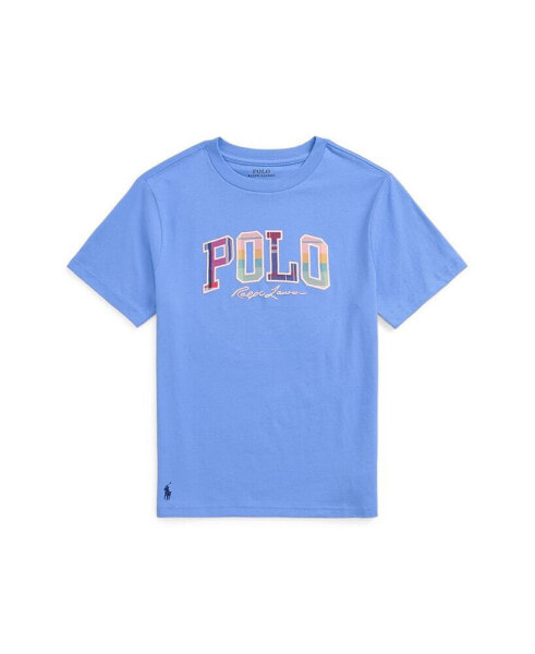 Футболка для малышей Polo Ralph Lauren Big Boys Madras-Logo из хлопкового трикотажа