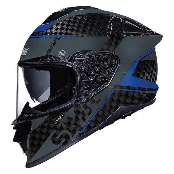 SMK Titan Carbon Nero full face helmet