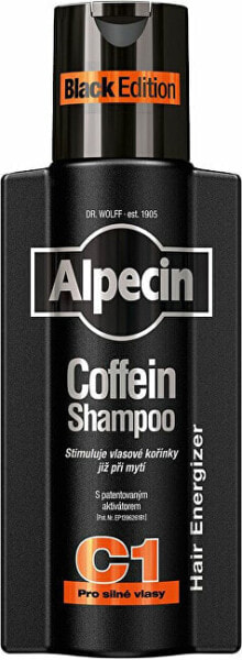 Caffeine shampoo against hair loss C1 Black Edition (Coffein Shampoo) 250 ml