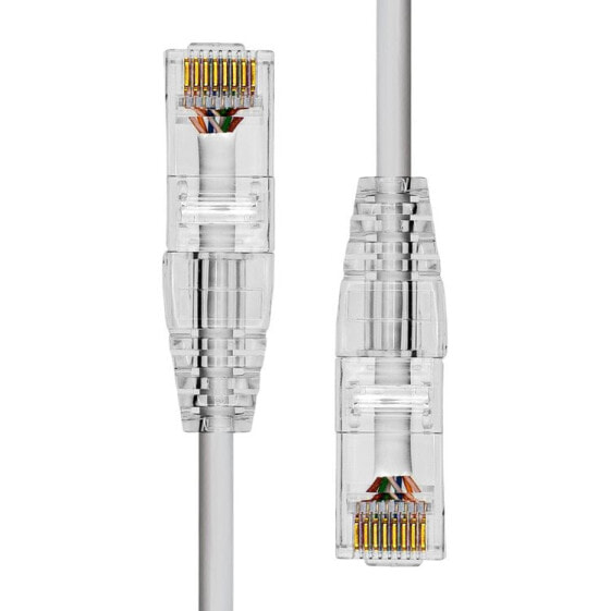 ProXtend Ultra Slim CAT6A U/UTP CU LSZH Ethernet Cable Grey 50CM - 0.5 m - Cat6a - U/UTP (UTP) - RJ-45 - RJ-45