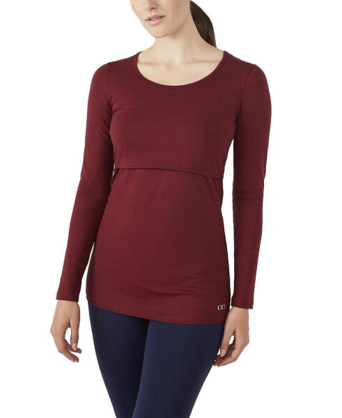 Maternity Charlotte Long Sleeves Round Neck Nursing Top