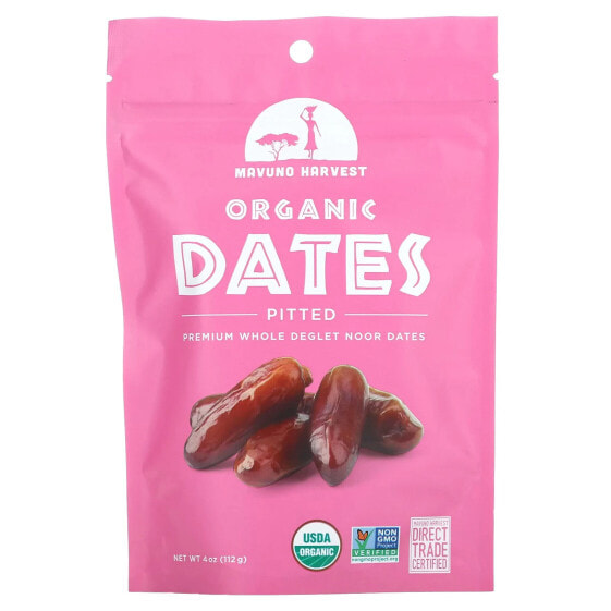 Organic Pitted Dates, 4 oz (112 g)