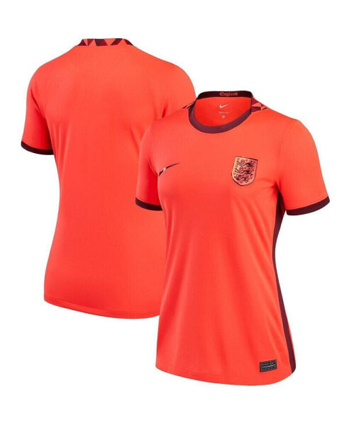 Women's Red England Women's National Team 2022/23 Away Replica Blank Jersey