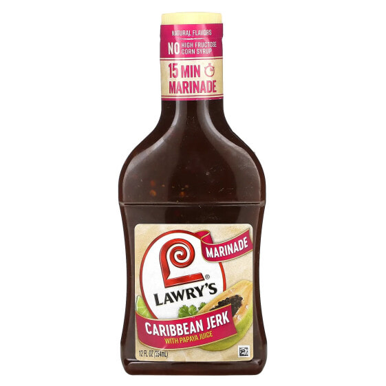 Marinade, Caribbean Jerk With Papaya Juice , 12 fl oz (354 ml)