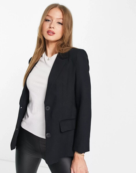 Pull&Bear masculine blazer in black