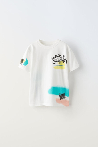 Brushstroke print t-shirt