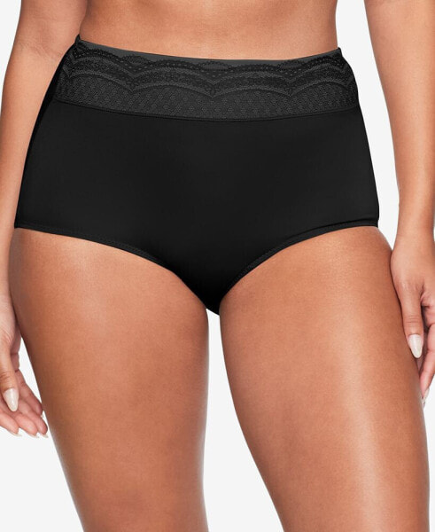 Warners® No Pinching No Problems® Dig-Free Comfort Waist with Lace Microfiber Brief RS7401P