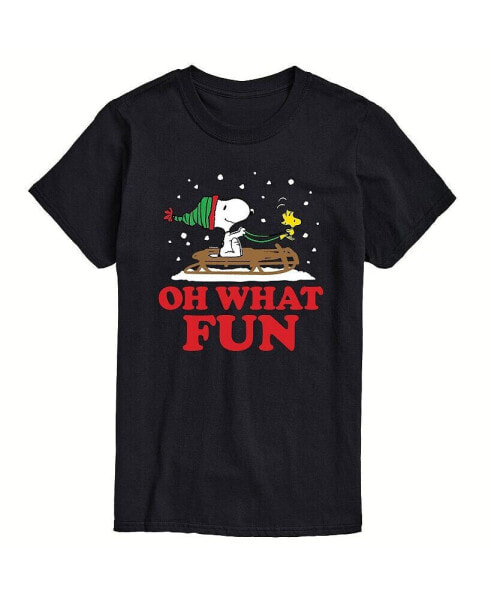 Men's Peanuts Oh What Fun Short Sleeve T-shirt