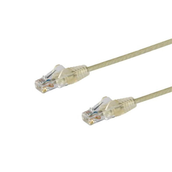 StarTech.com 2 m CAT6 Cable - Slim - Snagless RJ45 Connectors - Grey - 2 m - Cat6 - U/UTP (UTP) - RJ-45 - RJ-45