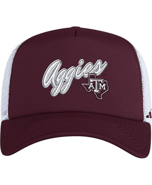 Men's Maroon Texas A&M Aggies Script Trucker Snapback Hat