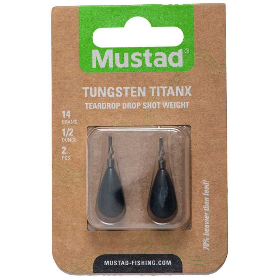 MUSTAD Tungsten TitanX Teardrop Drop Shot Lead