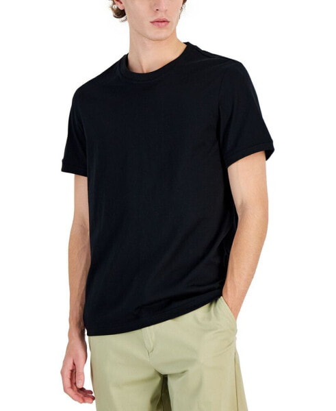 Men's Mercerized Cotton Short Sleeve Crewneck T-Shirt, Created for Macy's