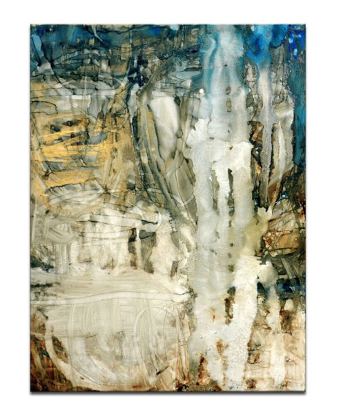 'Ravine Falls I' Abstract Canvas Wall Art, 30x20"