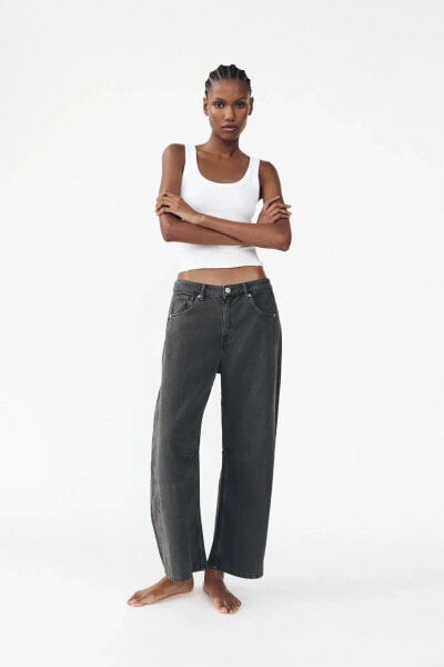 RELAXED BALLOON MID-WAIST TRF JEANS