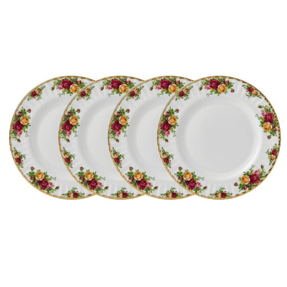 Old Country Roses Dinner Plate Set/4