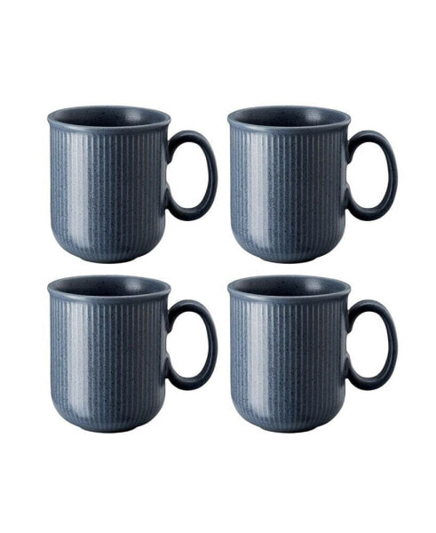 Clay Set of 4 Mugs, Service for 4