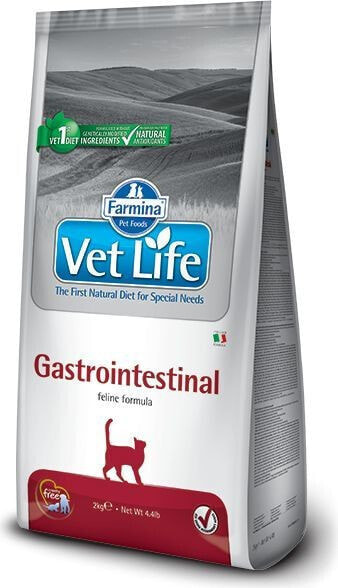 Сухой корм для кошек Farmina,Vet Life, для взрослых с заболеваниями желудочно-кишечного тракта, 2 кг