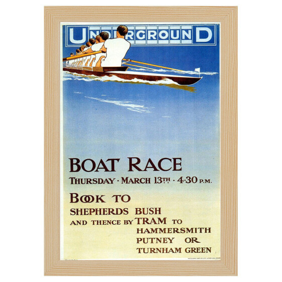Bilderrahmen Poster 1913 Boat Race