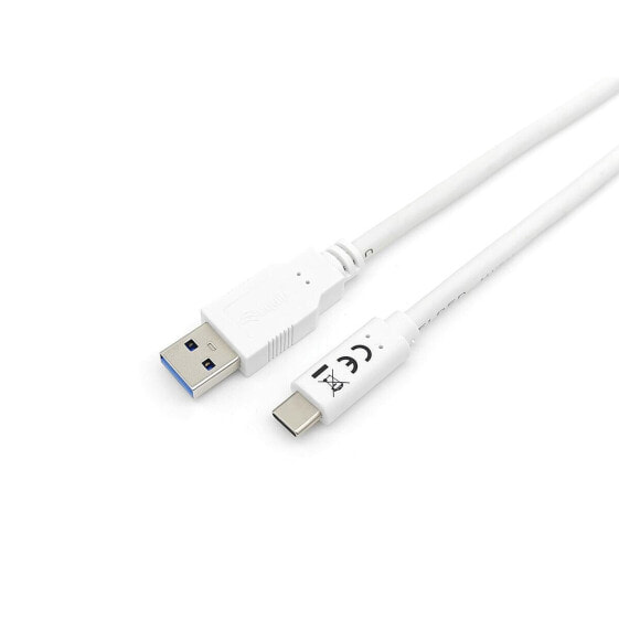 USB A to USB C Cable Equip 128363 White 1 m