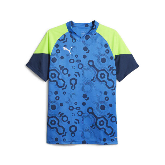 Puma Individualcup V Neck Short Sleeve Soccer Jersey Mens Blue 65848154