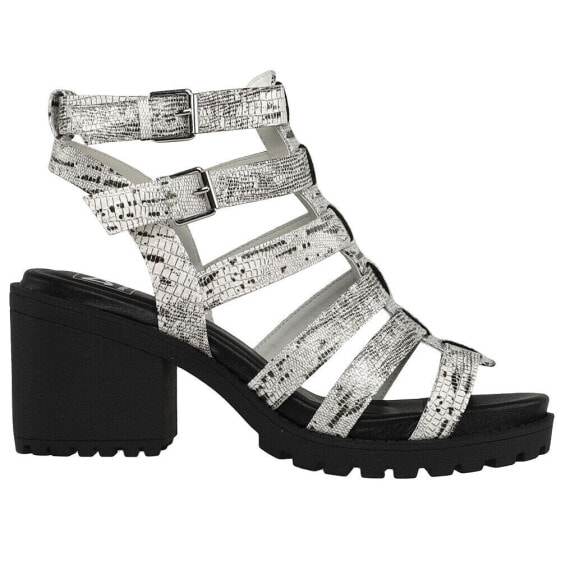 Dirty Laundry Fun Stuff Croc Gladiator Womens Grey Casual Sandals GFLO0GLDS-40Z