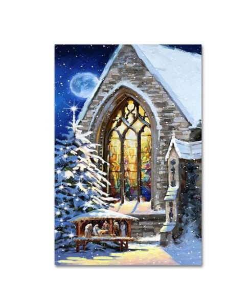 The Macneil Studio 'Christmas Manger' Canvas Art - 32" x 22" x 2"