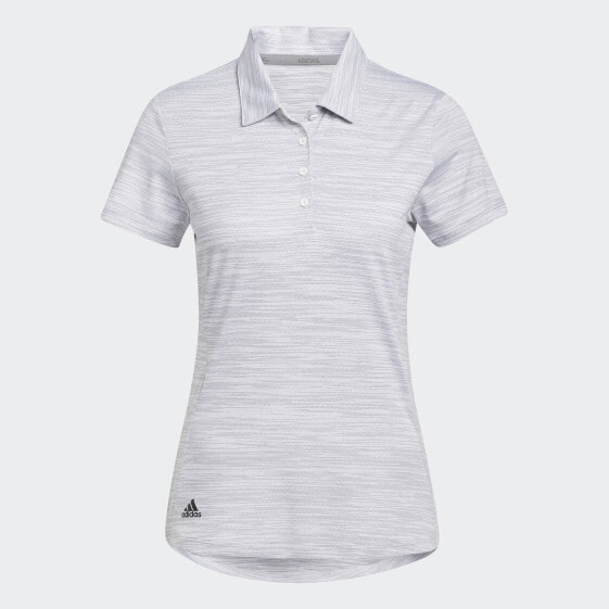 adidas women Space-Dyed Short Sleeve Polo Shirt