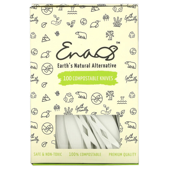 Compostable Knives, 100 Pack