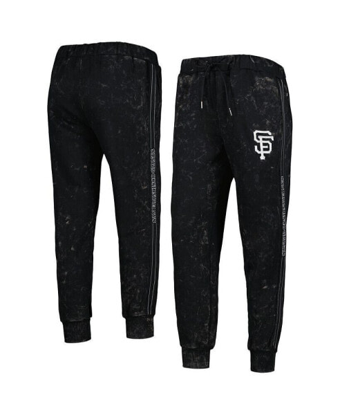 Брюки спортивные The Wild Collective черные Marble для женщин San Francisco Giants