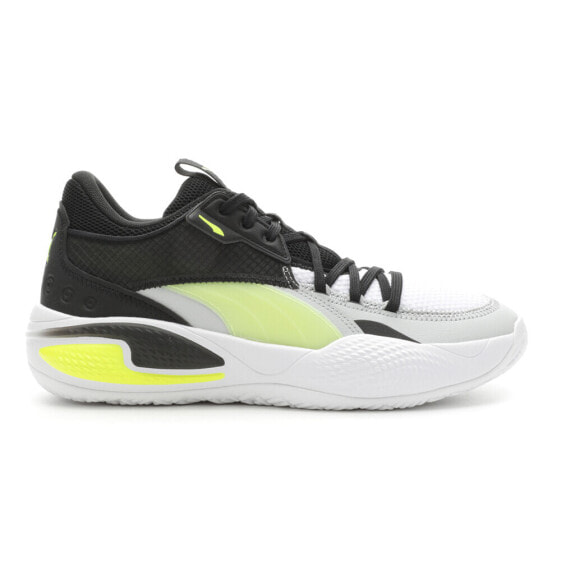 Puma Court Rider I Basketball Mens Black, White Sneakers Athletic Shoes 195634-