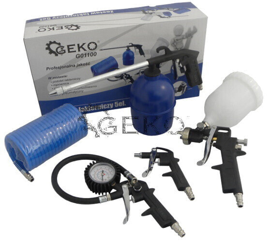Geko пневматический набор инструментов 5 элементов