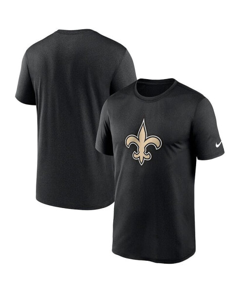 Men's Black New Orleans Saints Legend Logo Performance T-shirt