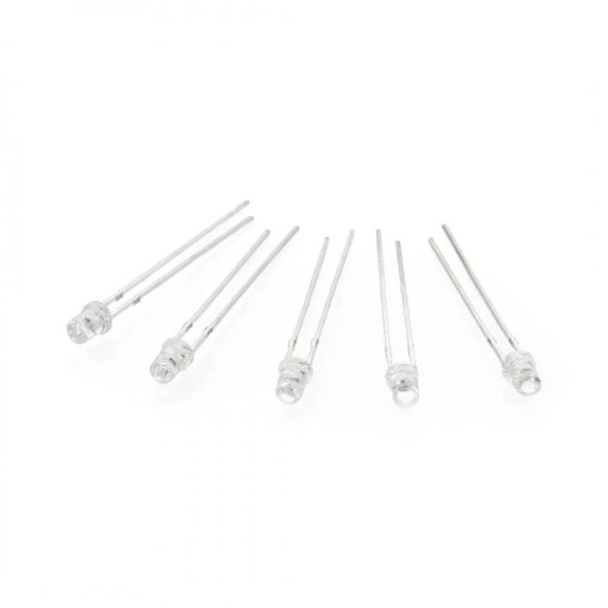 LED diode 3mm blue flashing clear - 5pcs