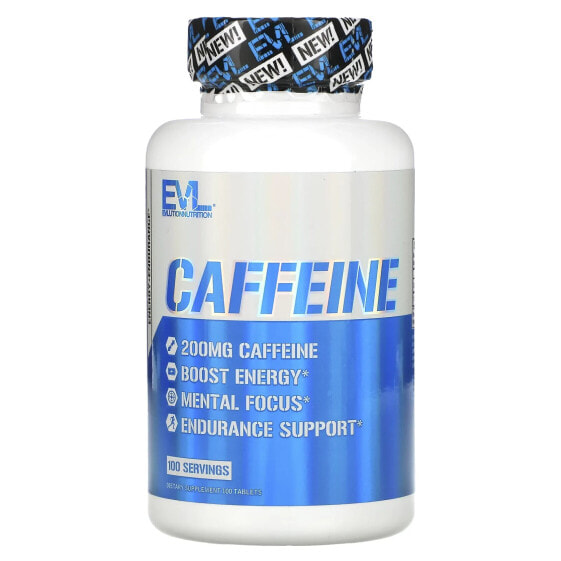 Предтренировочный комплекс Evlution Nutrition Caffeine 200 мг, 100 таблеток